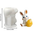 thumbnail image 4 of TIELUTT Easter Cartoon Little Rabbit Easter Egg Decorative Item Silicone DIY Resin Tray Silicone for Craft Silicone Mats for Crafts Extra Large Flower Silicone for Resin Beading Board with Cover, 4 of 8
