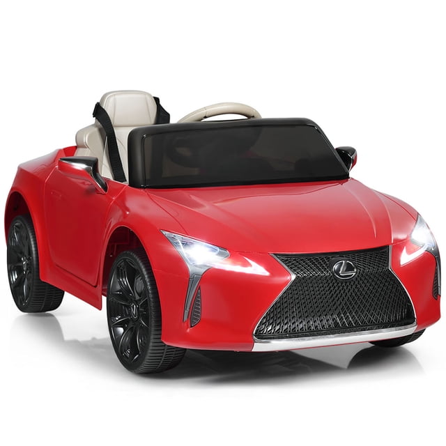 Gymax Voiture Électrique pour Enfants 12 V sous Licence Lexus LC500 avec Télécommande et MP3 Rouge