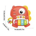 thumbnail image 3 of Children's Dinosaur Electronic Piano, Sound & Light Educational Toy, Finger Exercise Gadget, Early Childhood Learning Tool, Color Shape Matching Toy, Kids Musical Plaything, Toddler Developmental Toy, 3 of 6