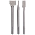 thumbnail image 3 of Hammer Drill Chisels Set, Concrete Removal Tool 3Pcs Chisel Kit Torsion Resistant Labor Saving High Hardness  For  Electrical Tools For  For  Round Handle,5 Pit Handle, 3 of 8