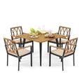thumbnail image 1 of Gymax 5 Pieces Patio Dining Set Outdoor Dining Table & Chairs w/ Cushions, 1 of 6