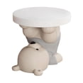 thumbnail image 1 of simhoa Table d'Appoint Statue d'Ours Table de Bout Table Basse Table d'Angle de Sofa pour Chambre Maison Gris, 1 of 8