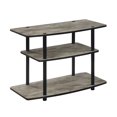 thumbnail image 1 of Convenience Concepts Designs2Go Meuble TV à Trois Niveaux en Bois Gris Vieilli, 1 of 5