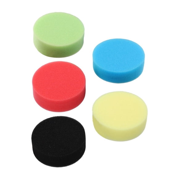 5pcs 3/4/5/6/7inch Flat Sponge Buffer Buffing Pad Polishing Pad Kit Car Polisher