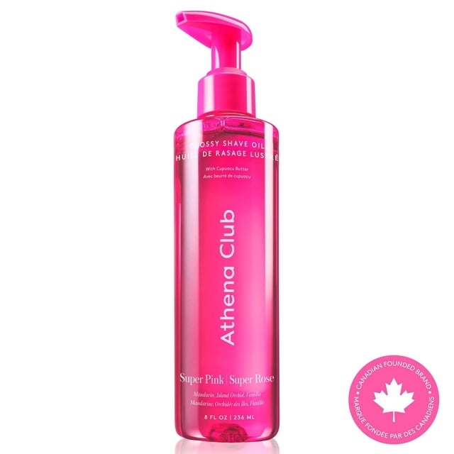 Athena Club Huile de Rasage Brillante, Super Rose, 236 mL