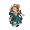 thumbnail image 2 of Yinanstore Poupée en Céramique Belle Fabriquée à la Main en Tenue Objets de Collection Modèle Hauteur 20 cm Vert, 2 of 8