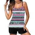 thumbnail image 1 of UPPADA Two Piece Tankini Swimsuits for Women High Waisted 2 Piece Bathing Suits Floral Print Tankini Set Tummy Control Modest Swimwear for Holiday Boy Short Bathing Suit for Women Multicolor,S, 1 of 3