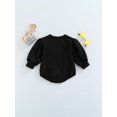 thumbnail image 4 of Kmbangi Baby Girl?s Leopard Letter Print Round Neck Puff Sleeve Romper, 4 of 8