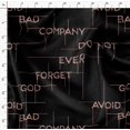 thumbnail image 4 of Soimoi Black Rayon Fabric Floral Alphabet Text Decor Fabric Printed Yard 56 Inch Wide, 4 of 5