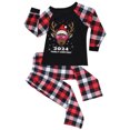 thumbnail image 2 of Styesk Pyjamas de Noël Assortis pour la Famille Ensembles Assortis des Fêtes Pyjamas de Noël Assortis pour la Famille Mignons Pyjama Graphique de Noël Ensemble de Pyjamas pour Enfant, 2 of 4