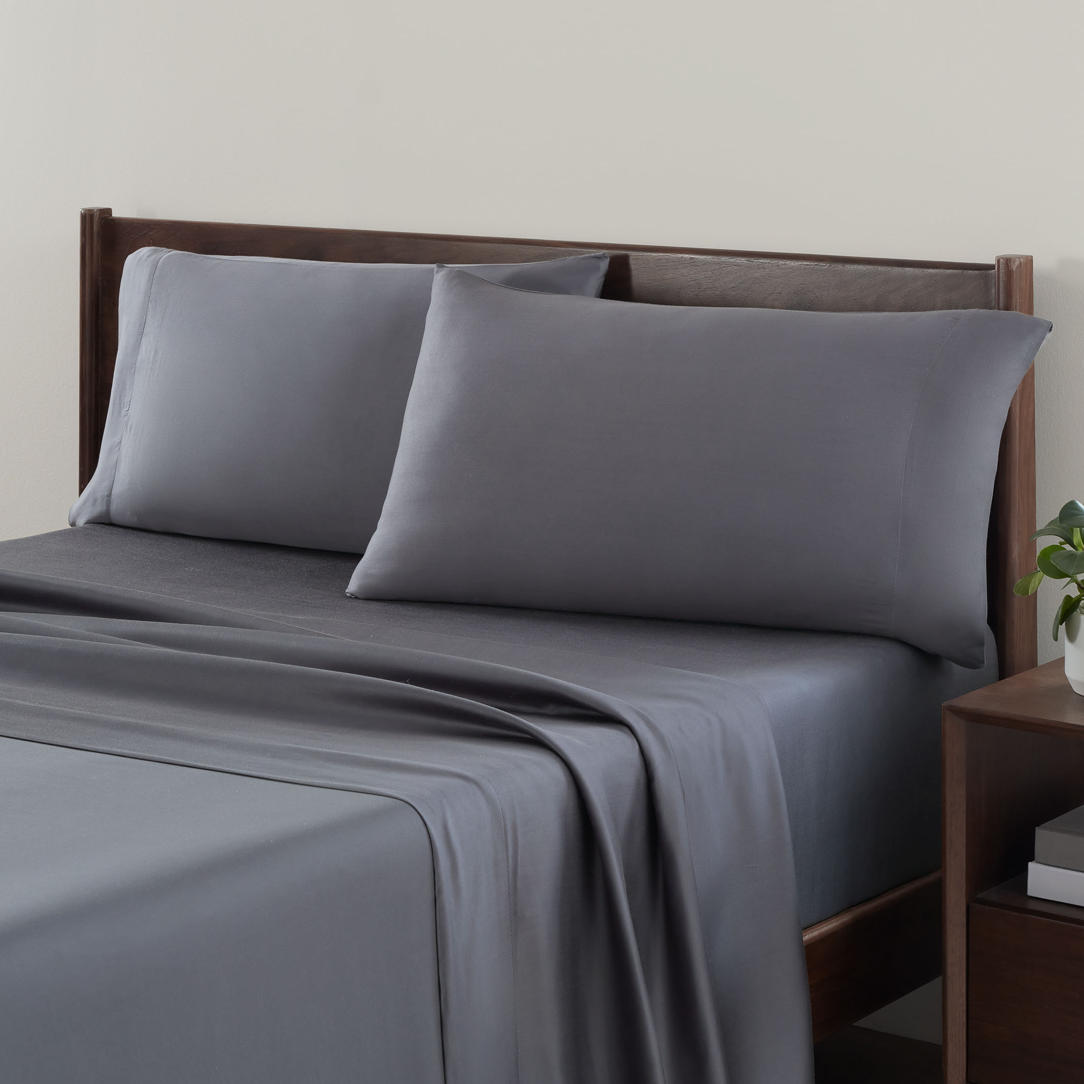 Allswell 300 Thread Count Soft & Silky 4-Piece Viscose from Bamboo Sateen Sheet Set