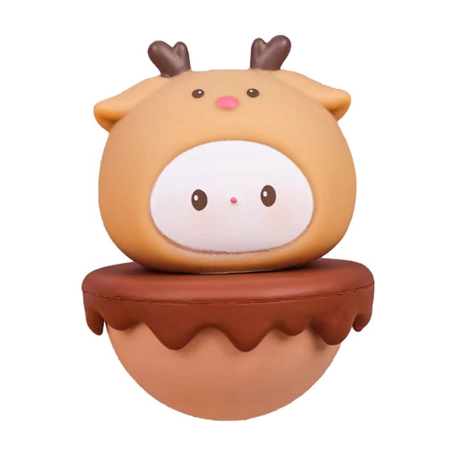Brown Miniature Resin Balance Toy Stress Relief Fidget Gift For Kids Birthday Celebration
