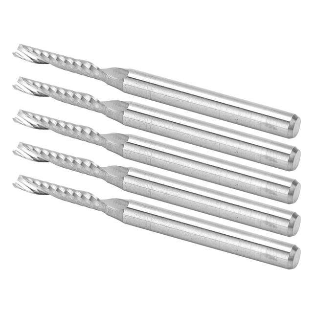Wchiuoe Milling Cutter Kit Milling Machine Tools Milling Cutter CNC End Mills Spiral Tungsten Steel Single Flute Milling Cutter