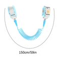 thumbnail image 3 of XYAIYT Child Safety Anti Loss Wristband with Magnetic Lock,Durable Stainless Steel PVC Traction Rope for Kids,Comfortable Secure 360 Degree Rotating Design for Parental of Mind,Light Blue, 3 of 5