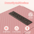 thumbnail image 3 of Bestier 58" L-Shaped Gaming Desk with LED Lights, Monitor Stand, Power Outlet, for Teens & Adults, 3 of 6