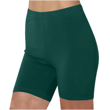 Meichang Biker Shorts Women High Waisted Tummy Control Workout Gym Yoga Volleyball Shorts Slim Fit Running Athletic Shorts