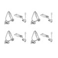 thumbnail image 2 of 8 Pieces Silver Copper DIY Jewelry Accessories for Decoration Non-Pierced Ear Clips Safe and Durable, 2 of 8