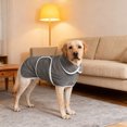 thumbnail image 4 of Hearth & Gear Thickened Winter Warm Bathrobe Soft Absorbent Towel Material After Bath Drying Robe Gown Cozy Comfortable Apparel For Small Medium Large Animals Pet Clothes Hangers for Closet Pet, 4 of 5