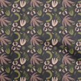 thumbnail image 1 of oneOone Viscose Chiffon Brown Fabric Tropical Abstract Sewing Material Print Fabric by The Yard 42 Inch Wide, 1 of 4