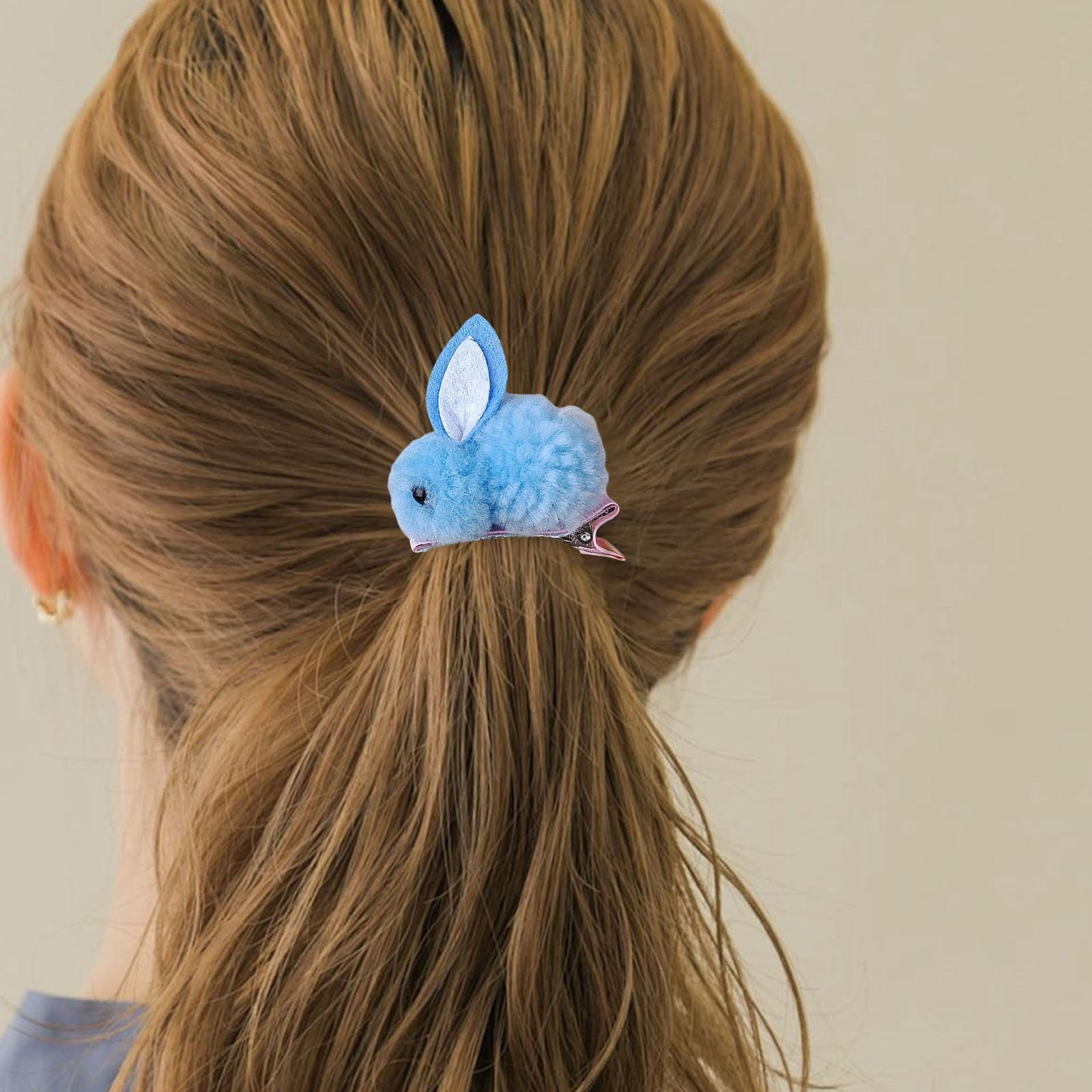Set De Bandeaux Oreilles De Lapin De Pâques – 1 Bandeau Rose + 2 Élastiques à Cheveux – Accessoire Costume Mignon Enfant Et Adulte – Cadeau De Pâques