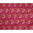 thumbnail image 4 of oneOone Tissu Polyester Lycra Imprimé Feuilles/fleurs & Paisley au Mètre 56 Pouces de Large, 4 of 4