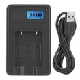 thumbnail image 2 of Chargeur de Batterie Portable, Multiples Protections Poids Léger Li-40B Batterie d'Appareil Photo Chargeur Simple pour Batterie NP-45 pour Batterie Li-40B, 2 of 8