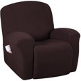 thumbnail image 1 of Super Stretch Recliner Couch Covers Chair Cover Form Fitted Non Slip Reclining Slipcovers for Standard Large Recliner, Soft Thick, 1 of 7
