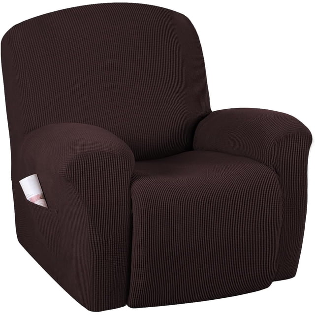 Super Stretch Recliner Couch Covers Chair Cover Form Fitted Non Slip Reclining Slipcovers for Standard Large Recliner, Soft Thick