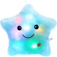 thumbnail image 1 of （5PCS）Creative Glowing LED Night Light Twinkle Star Shape Plush Pillow Stuffed Toys, 1 of 2