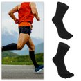thumbnail image 2 of Unique Bargains Pair Full Finger Five Toe Socks Unisex Non Slip Daily Fit Finger Socks Black, 2 of 7