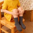 thumbnail image 4 of Solid Color Mid-Leg Socks for Boys and Girls, Princess Style Comfortable Loose Socks, Baby Socks, Student Sports Socks, 4 of 7