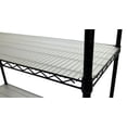 thumbnail image 4 of TRINITY 4-Tier Wire Shelving Rack | 48" X 18" X 72" | Nsf | Includes Wheels And Liners | Black, 4 of 5
