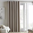 thumbnail image 3 of Bouclair Beige Chambray Blackout Curtain 52x84 in (132x213 cm), 3 of 10