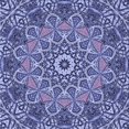 thumbnail image 1 of Ahgly Company Machine Washable Indoor Square Transitional Purple Mimosa Purple Area Rugs, 4' Square, 1 of 7