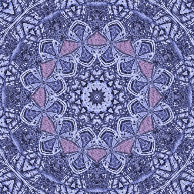 Ahgly Company Machine Washable Indoor Square Transitional Purple Mimosa Purple Area Rugs, 4' Square