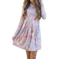 thumbnail image 1 of Matchstick Robe Midi à Manches Longues à Imprimé Floral pour Femme, 1 of 1