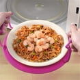 thumbnail image 4 of Ynlkorvg Rack 2 Pack Microwave Folding Tray Microwave Stacker Cooker 2 Tier Microwave Plate Stacker Microwave Heating Layered Tray With Foldable Handles For Bowls Water Cups, 4 of 8