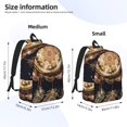 thumbnail image 2 of Easygdp Attrape-Rêves avec Mandala pour Sac à Dos en Toile Durable - Bandoulière Réglable, Grande Capacité, Convient aux Ordinateurs Portables de 15 à 17 Pouces, pour École, Travail, Voyage-Petit, 2 of 5