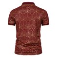 thumbnail image 4 of RKSTN Chemises pour Hommes Manches Courtes Manches Courtes Col Rabattu Imprimé Boutons Blouse Chemise Hauts Chemises Hawaïennes pour Hommes, 4 of 8