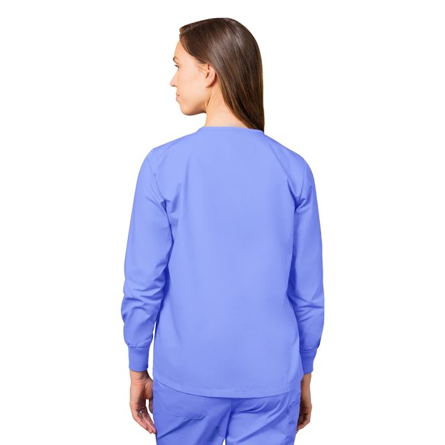 Adar Universal Women's Scrub Set - Warm-Up Scrub Jacket and Elastic Pull-On Pants