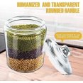 thumbnail image 4 of 1 Gallon Glass Jar, Glass Cookie Jars with Airtight Lids, Canister Sets for Kitchen Counter, Large Food Storage Containers for Pantry, Flour, Sugar, Cookies, Send 15 Food Storage Bags, 4 of 7
