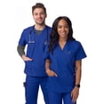 thumbnail image 4 of Sivvan Unisex V-Neck 3 Pocket Scrub Top (Available in 15 Colors), 4 of 7