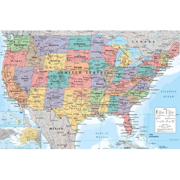 Carte des États-Unis 2023