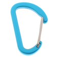 thumbnail image 2 of S SERENABLE Mini Aluminum Alloy Carabiner Outdoor , Lightweight Portable Backpack Buckle Frosted light blue, 2 of 6