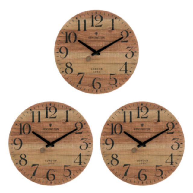 mmirethe Unique Style Round Wall Clock Timeless For Any Space Durable Construction Decorative Wall Clock As Shown type 5 3Set