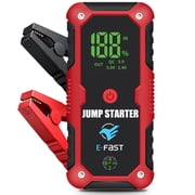 20000mAh 12V Car Jump Starter with 2000A Peak Current - Portable Emergency Battery Booster for Gasoline 5.0L/Diesel 3.0L Vehicles, Fast Charger, LED Flashlight, Smart Clip B Reverse Protection