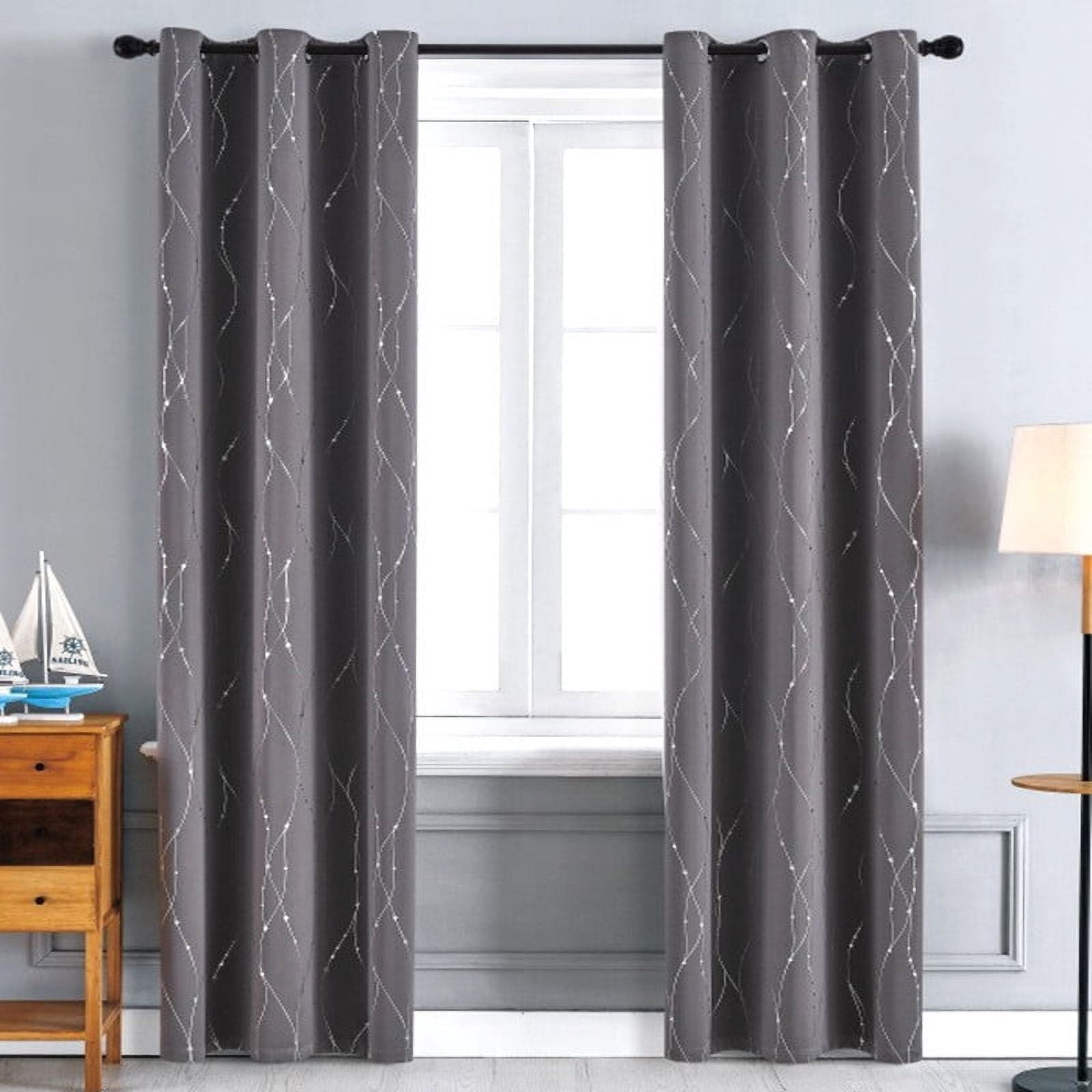 Rideaux Occultants 84 Pouces de Long, Rideaux Isolés Thermiques pour Chambre, 52 Po