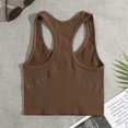 thumbnail image 4 of LYMAYTER Round Neck Tank for Women Ribbed Sleeveless Crop Top Fitted Basic Shirts for S-M, 4 of 10