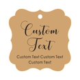 thumbnail image 1 of Darling Souvenir Personalized Paper Hang Tags Custom Text Wedding Party Gift Favor Tags -Kraft-100 Tags, 1 of 1