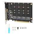 thumbnail image 3 of Carte Adaptateur, Excellente Performance Double Adaptateur M.2 PCIE 4 Cartes d'Extension pour Ordinateurs PH44, 3 of 8